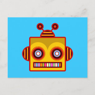 Bee Robot Fun Postcard