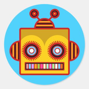 Bee Robot Fun Sticker