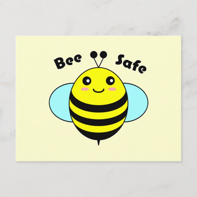 Bee Safe 1 Postcard (Front)