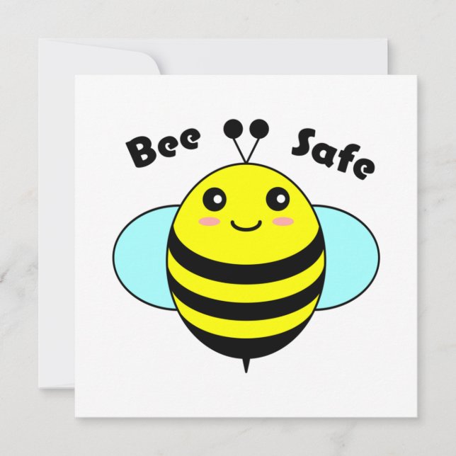Bee Safe 3 Card (Front)