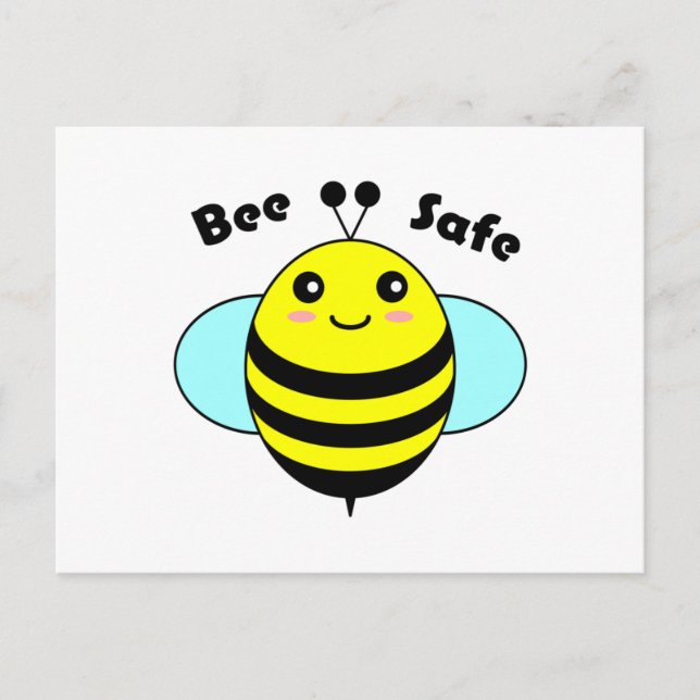 Bee Safe 3 Postcard (Front)