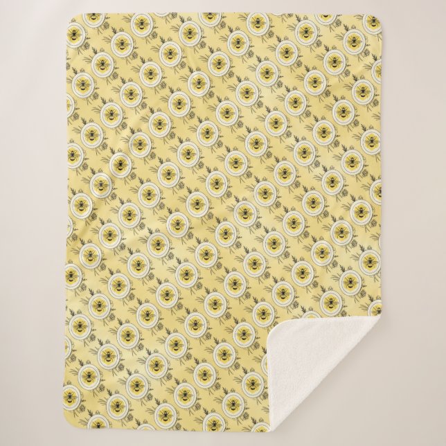 Bee Sherpa Blanket (Front)