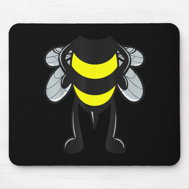 Bee Shirt Adult Men Women Kids Bumblebee Costume  Mouse Pad (Front)