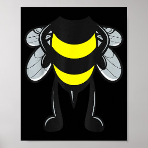 Bee Shirt Adult Men Women Kids Bumblebee Costume Poster
