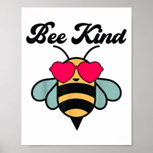 Bee-shirt Girls Bumble Bee Kind Toddler Kids Cute Poster