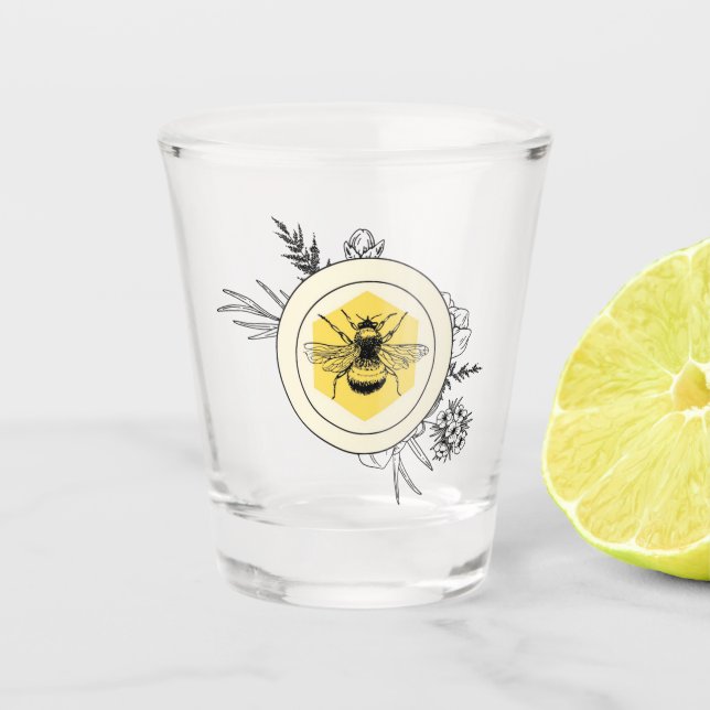 Bee Shot Glass (Front)