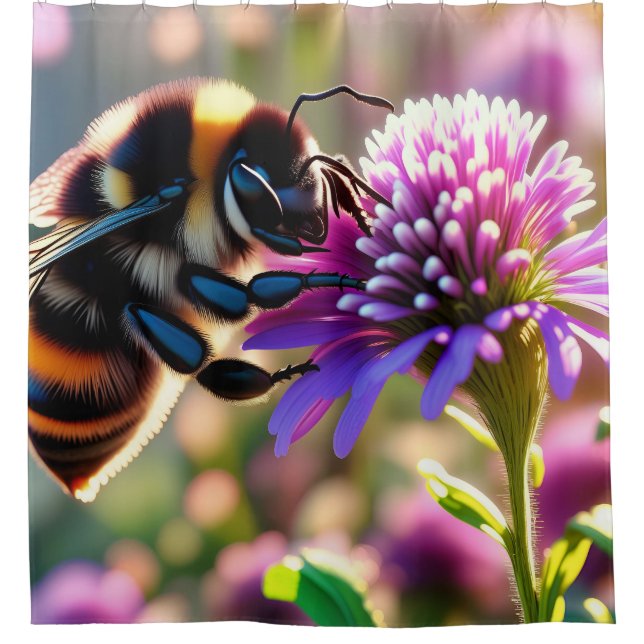 Bee Shower Curtain (Front)