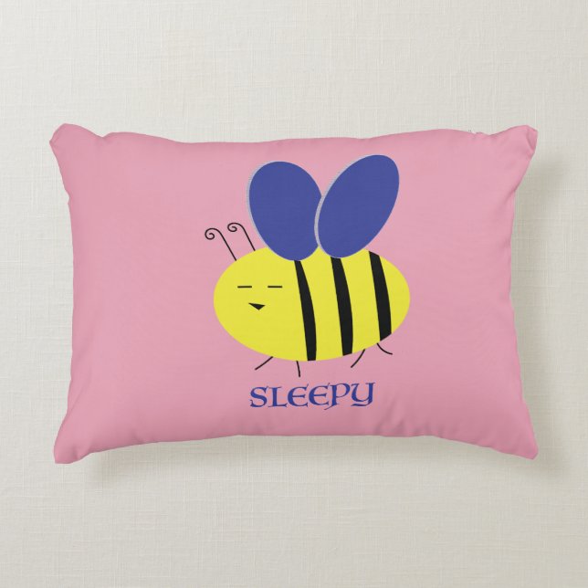 Bee Sleepy Decorative Cushion (Front)