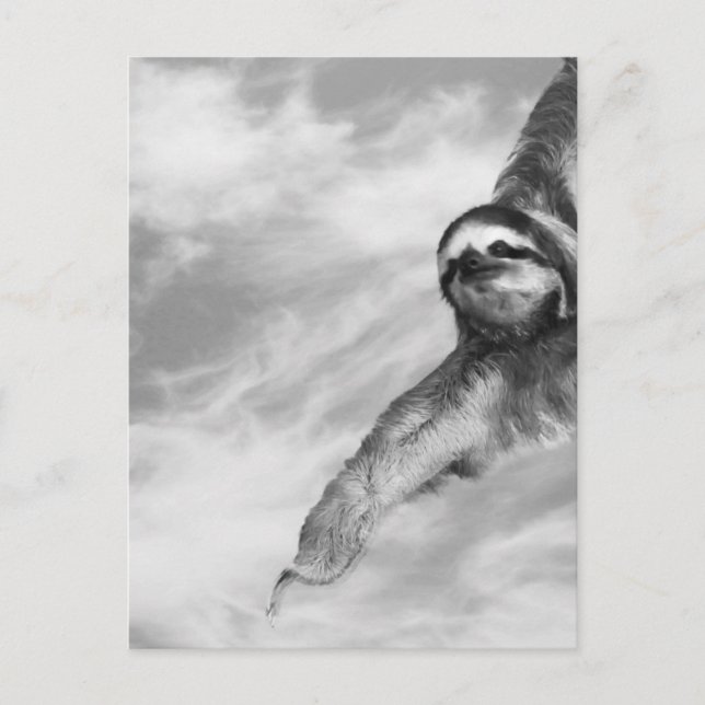 bee & sloth postcard (Front)