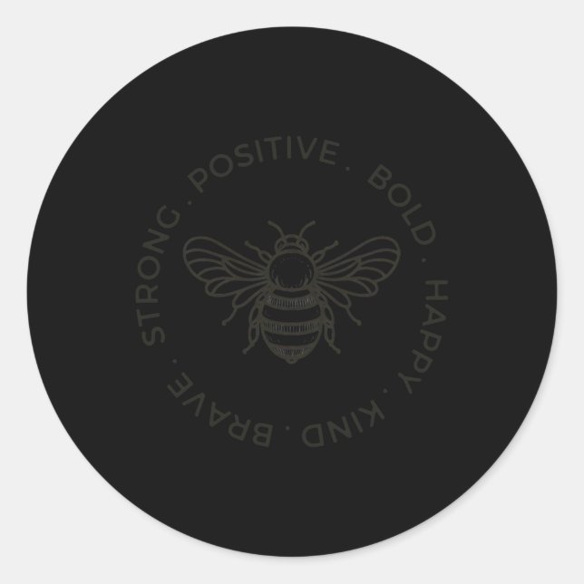Bee Soing  Classic Round Sticker (Front)
