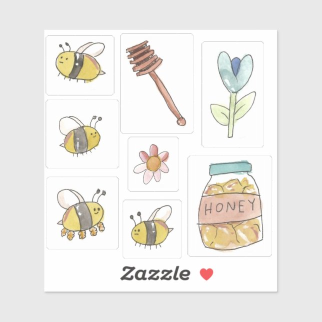 Bee sticker sheet (Sheet)