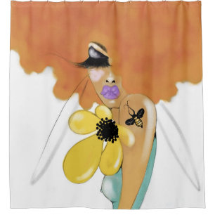 BEE STILL SHOWER CURTAIN