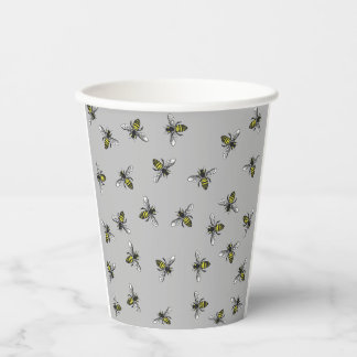 Bee Strong Paper Cups