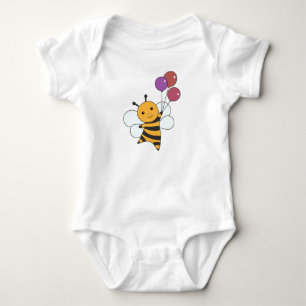 Bee Sumsi Balloons Funny Animals Honeybee Baby Bodysuit