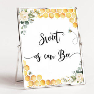 Bee Sweet as can bee table Poster