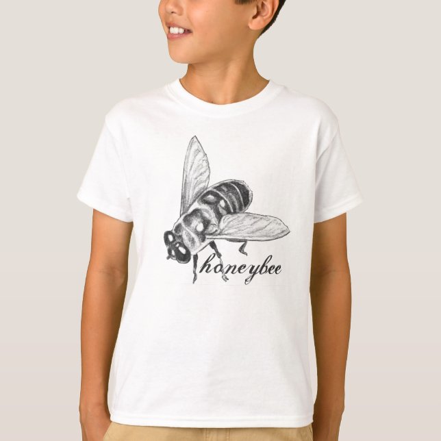 Bee T-shirt Kid's Honeybee Bug Shirt Bug Shirt (Front)