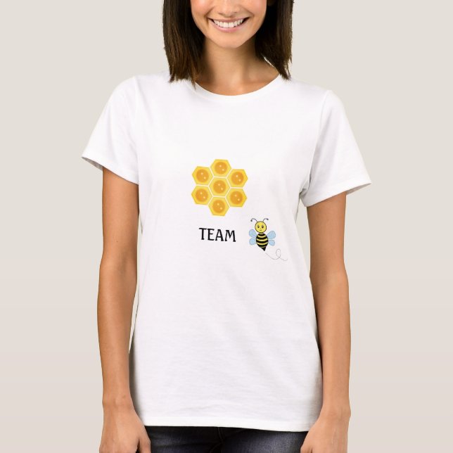 Bee Team and Honeycomb T-Shirt (Front)