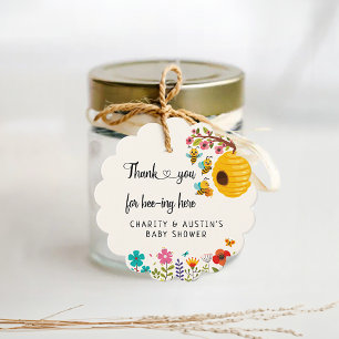 Bee thank you for beeing here favour tags
