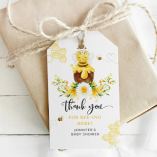 Bee thank you for beeing here gift tags