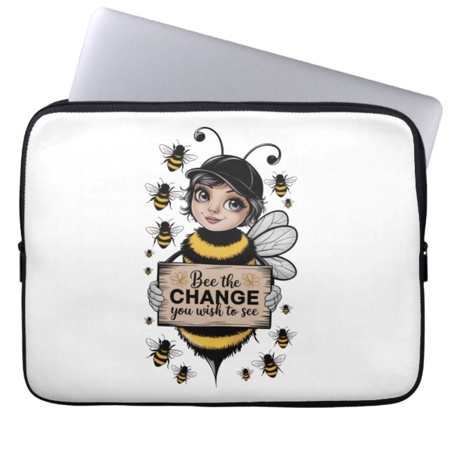 Bee the Change – Electronic Accessories Bag (Front)
