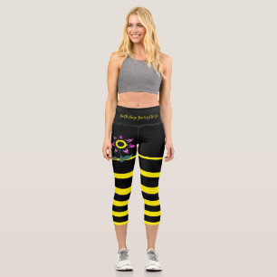 “Bee the Change” High Waisted Capris