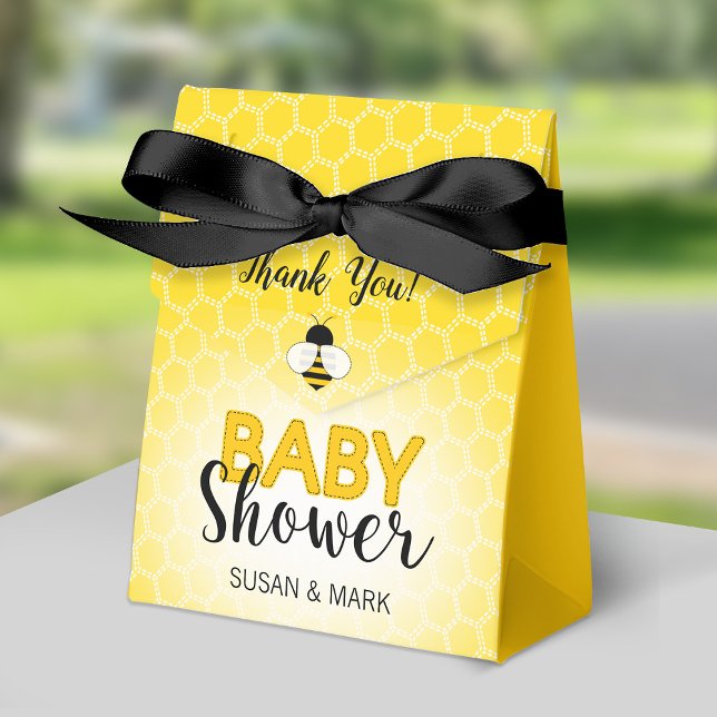 Bee theme Baby Shower Favour Box.  Box (Creator Uploaded)