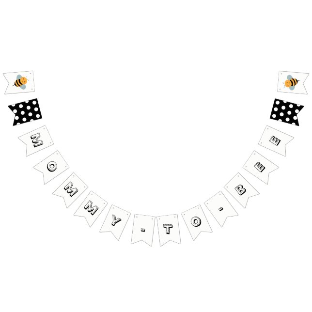 Bee Themed Baby Shower Banner - Mummy To Bee (All)