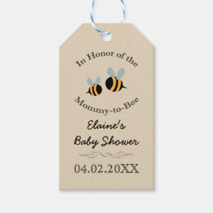 Bee Themed - Baby Shower Favour Tags - Mummy to Be