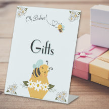 Bee Themed Baby Shower Tabletop Sign