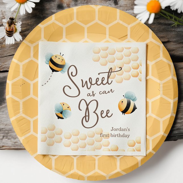 Bee Themed Napkin (Creator Uploaded)