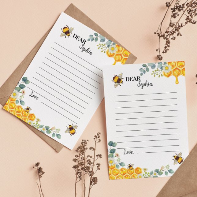Bee Time Capsule Note Message Card (Creator Uploaded)