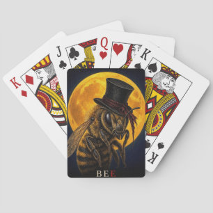 Bee Top Hat Gothic Surreal Playing Cards