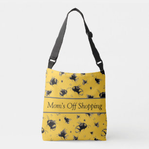 Bee Tote Bag   Cross Body Gift for Her