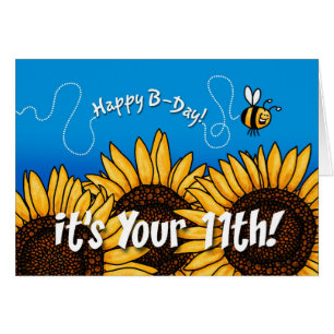 bee trail sunflower - 11 years old