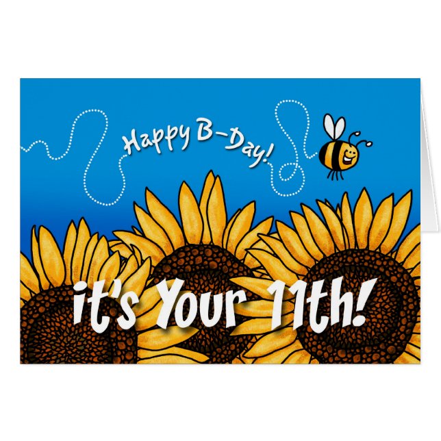 bee trail sunflower - 11 years old (Front Horizontal)