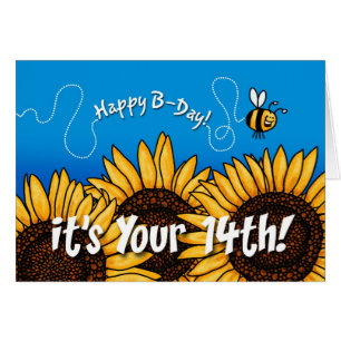 bee trail sunflower - 14 years old