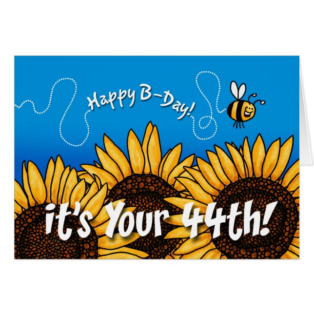 bee trail sunflower - 44 years old (Front Horizontal)