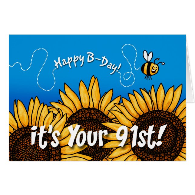 bee trail sunflower - 91 years old (Front Horizontal)