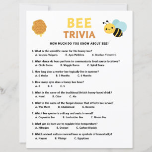 Bee Trivia Game