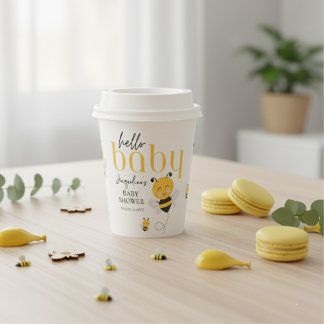 Bee-utiful Moments: Hello Baby Bee Shower Paper Cups