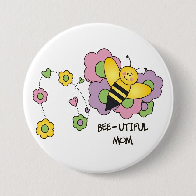 Bee-utiful Mum Button (Front)