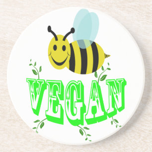 bee vegan coaster