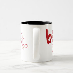 bee verliebt Two-Tone coffee mug