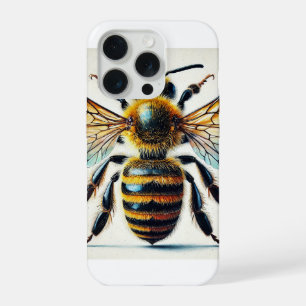 Bee viewed from above 130724IREF114 - Watercolor iPhone 15 Pro Case