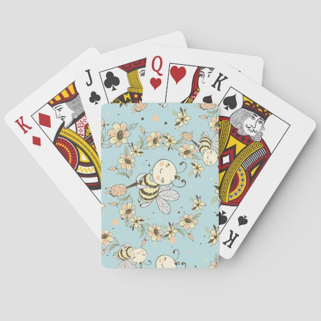 Bee Wall Decor Playing Cards (Back)