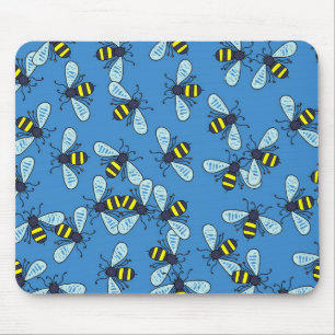 Bee Wallpaper Mouse Pad