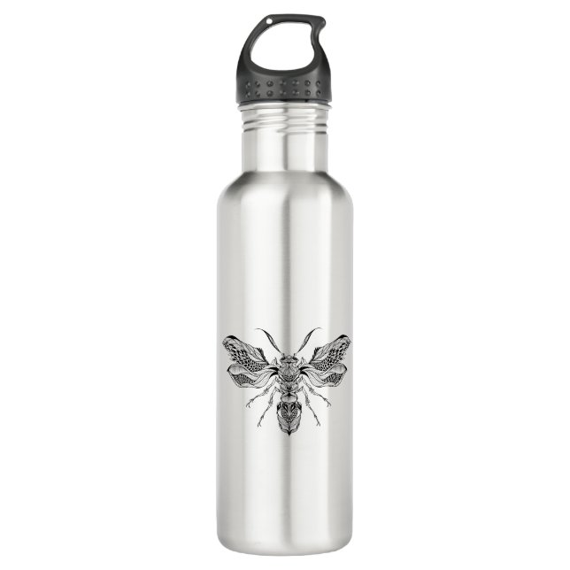 Bee-Wasp Tattoo 710 Ml Water Bottle (Front)