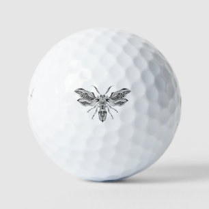 Bee-Wasp Tattoo Golf Balls
