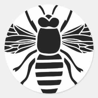 bee wasp waspe hummel insect fly classic round sticker