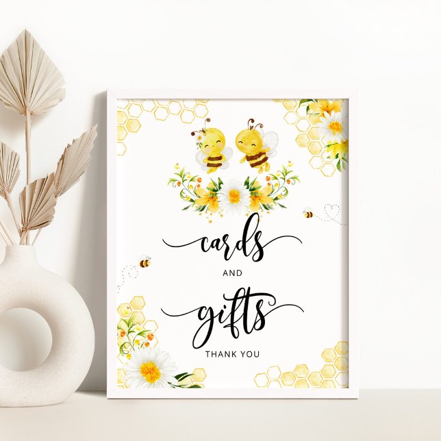 Bee watercolor cards and gifts sign (Creator Uploaded)